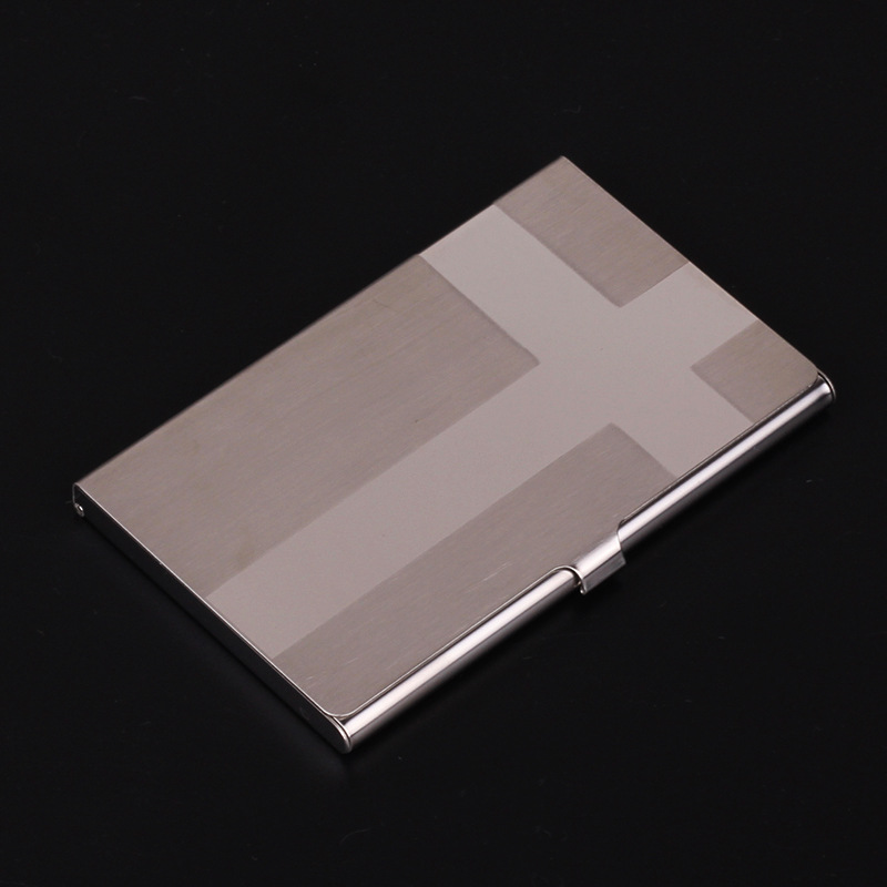 金属不锈钢名片盒 光面镜面商务金属名片夹 名片夹定制名片盒厂家