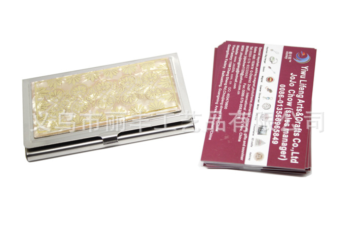欧美日韩热销 电镀不锈铁CD纹名片盒 金属名片夹 名片盒 名片夹
